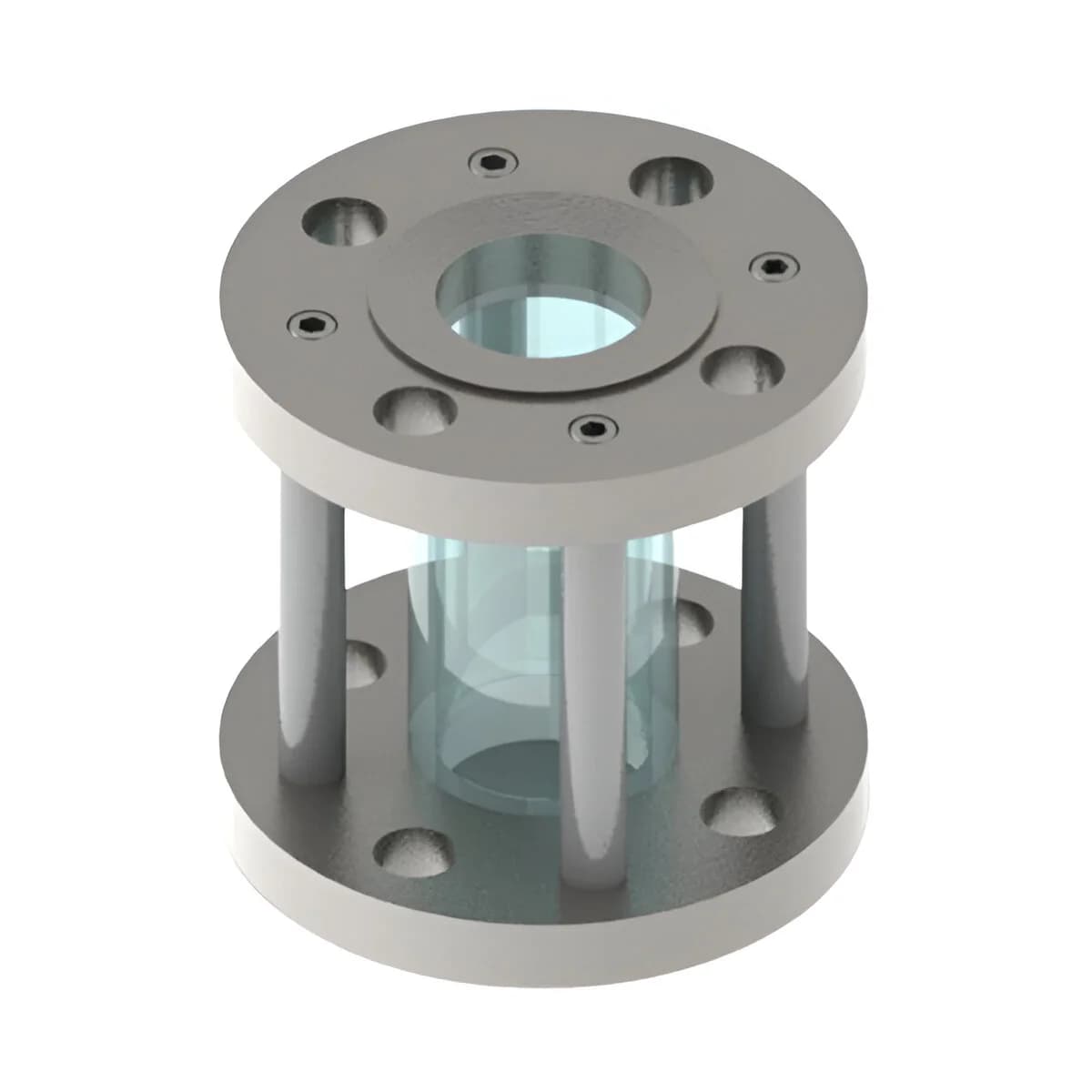 360° Full-View Flanged Connection