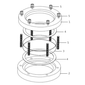 Weld To Tank Sight Glass ZW30 - 300 PSI — parts diagram