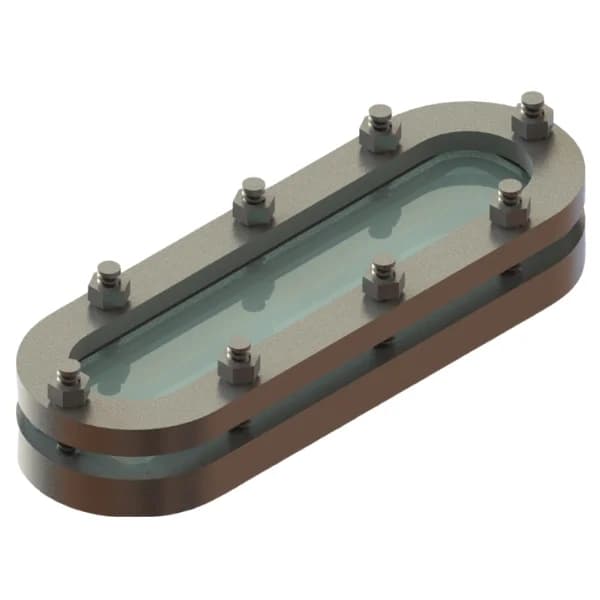 Weld To Tank Sight Glass ZW30 - Oval Design