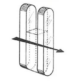 Schematic of transparent gauge glass with two-sided observation