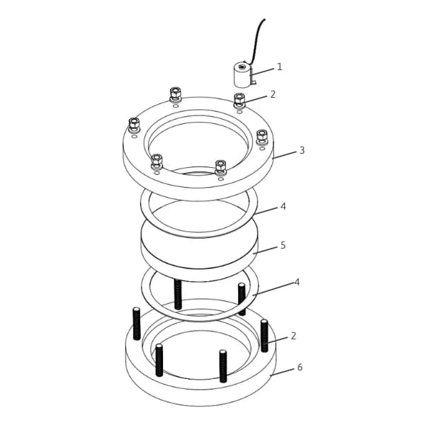 Weld To Tank Sight Glass ZW30 - Led Lighting — parts diagram